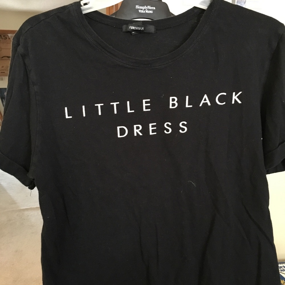 little black dress tee